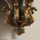 Photo French gilded plaster relief lamp