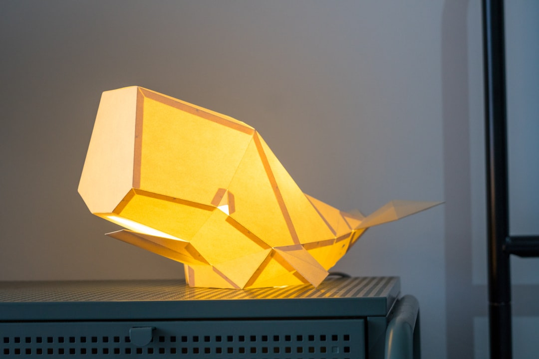 Photo 3D printed aircraft table lamp