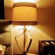 Photo brass bedside lamp