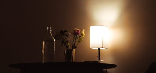 Photo fabric table lamp