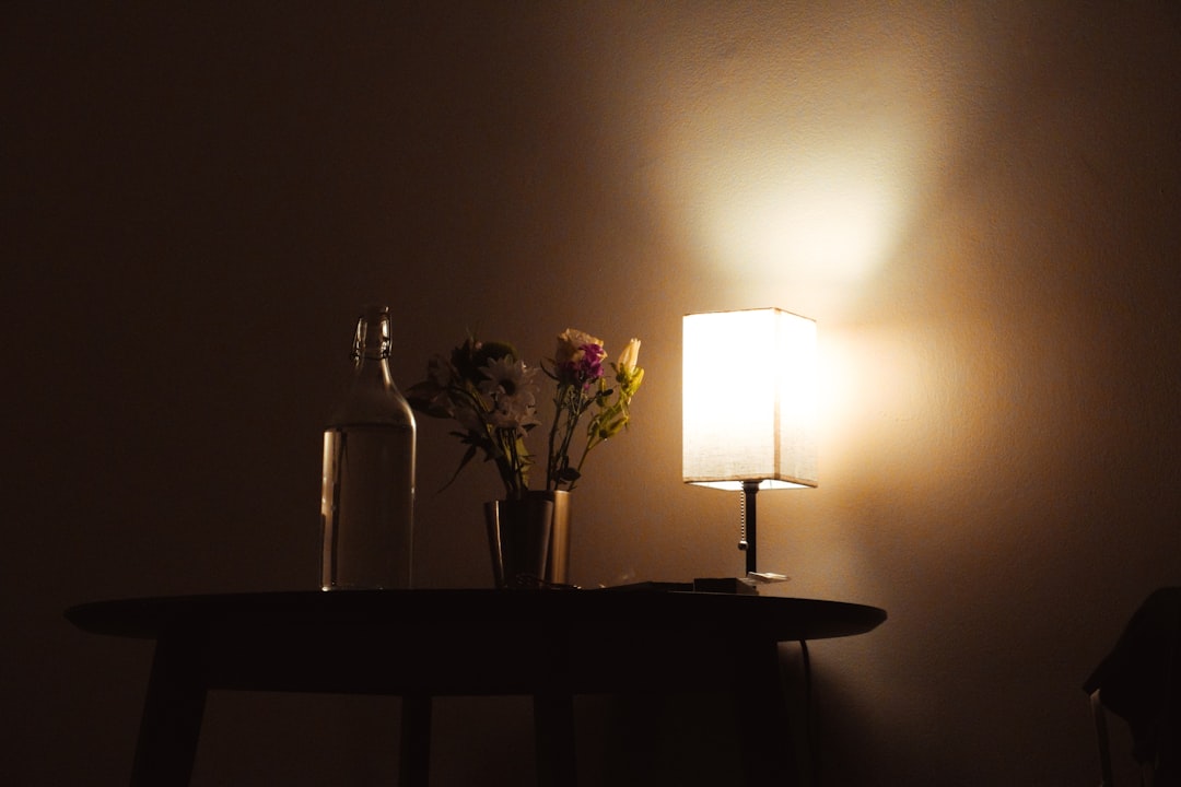 Photo fabric table lamp