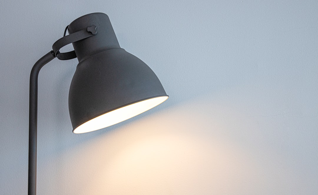 Photo metal table lamp